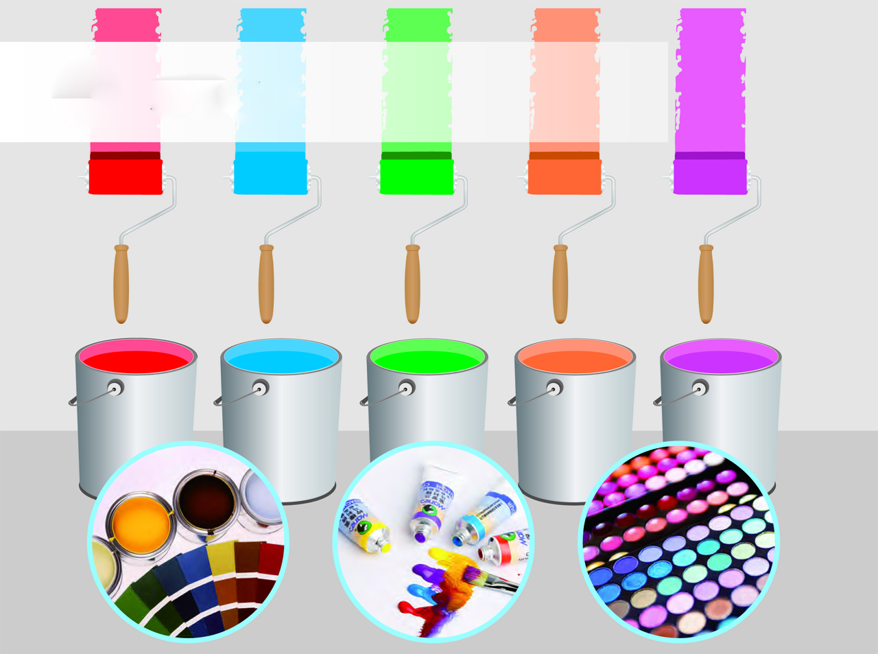 Color measurement of colorful paints